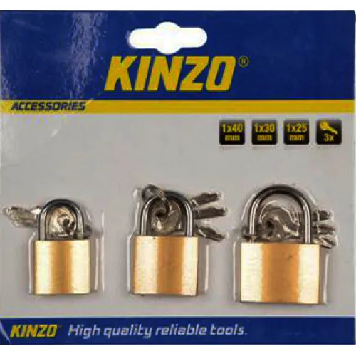 Kinzo hangslot 3 delig